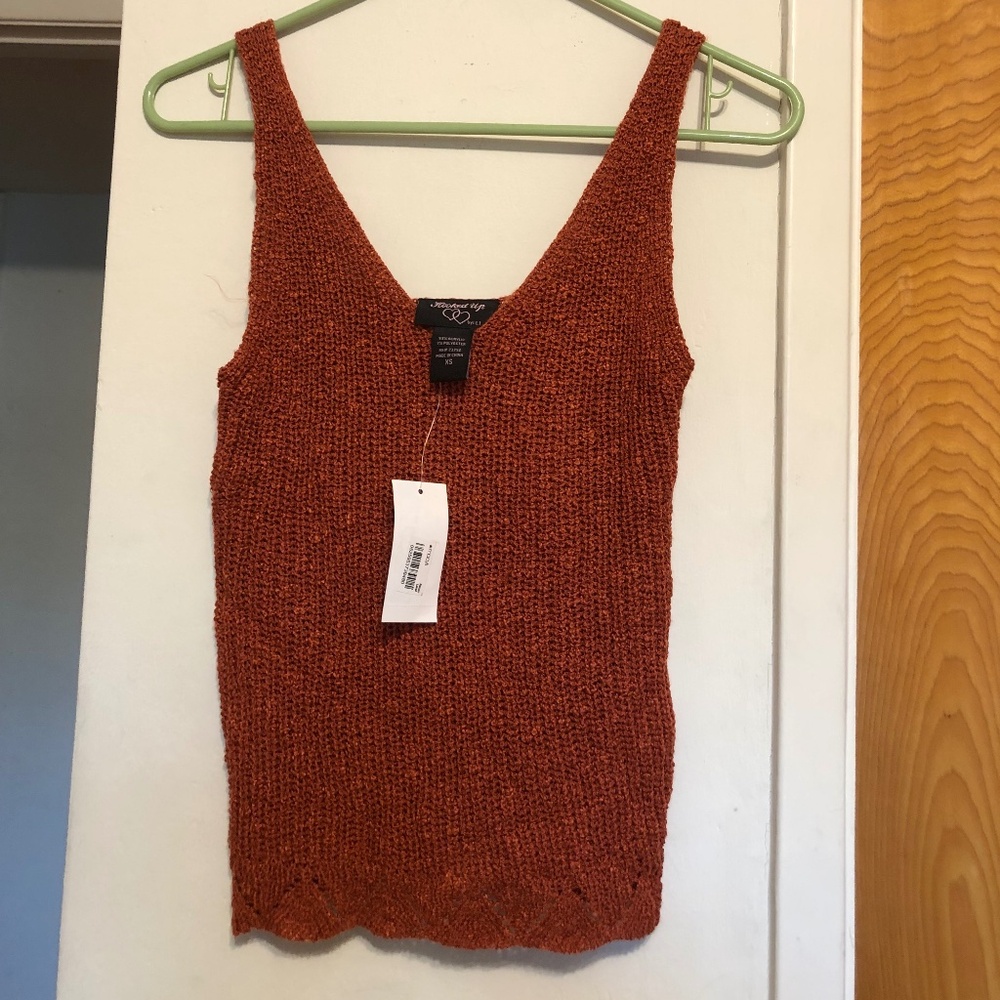 NWT Junior's Sweater Tank Top Cami-XS